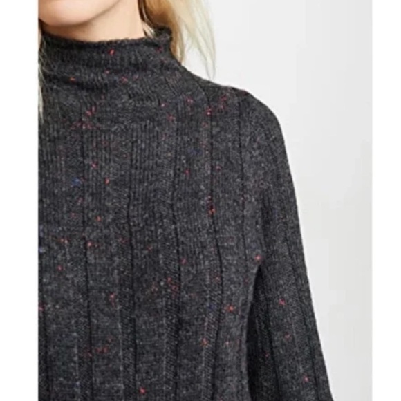 NWT MADEWELL Long Sleeve Ribbed Mock Neck Sweater Dress Size Small - Picture 4 of 5